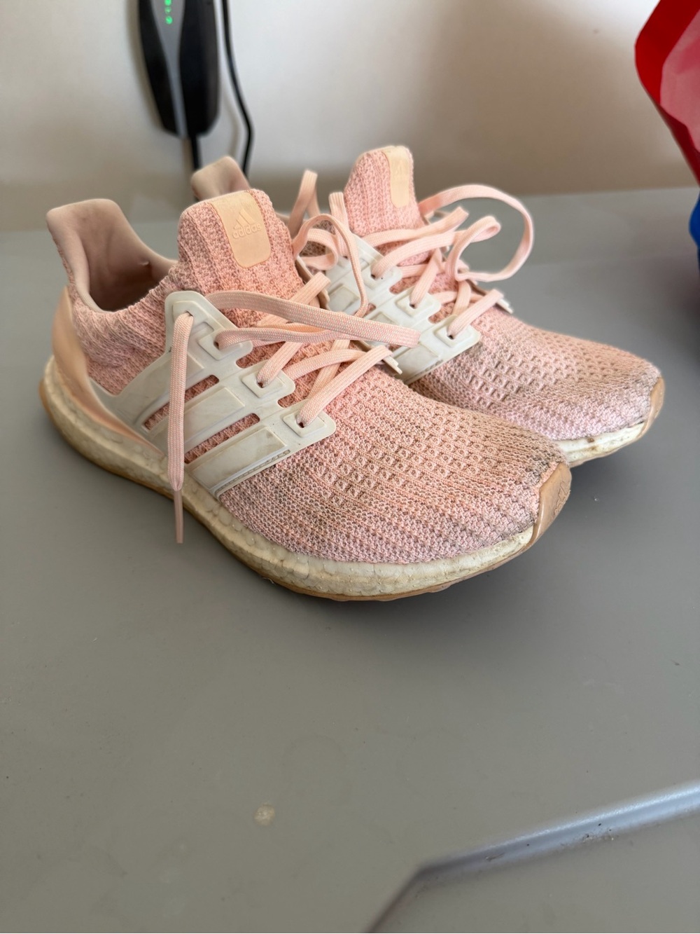 adidas Pink Womens Athletic Running Shoes